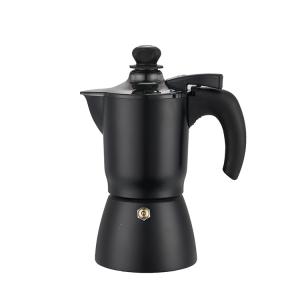 3-cup Newly designed espresso moka maker easy to clean aluminum espresso moka pot with switch