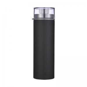 750ml New-design wide-mouth Customized aluminum sports water bottle  with Colorful lids