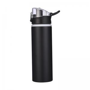 750ml wide-mouth Customized aluminum sports water bottle with Portable straw top lid