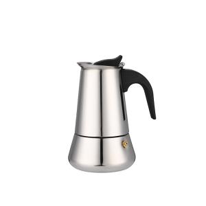 Factory Customized 6-Cup Concave Bottom stainless steel espresso moka pot for Household or Camping Factory Customized 6-Cup Concave Bottom stainless steel espresso moka pot for Household or Camping