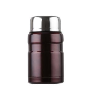 Hot-sell 550ml double wall stainless steel vacuum food jar container, braised port with spoon